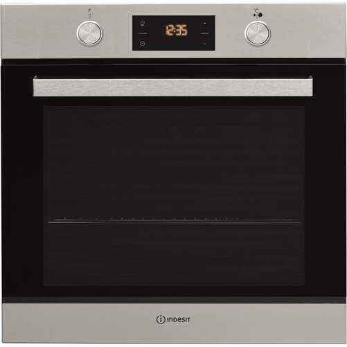 Horno Pirolítico Indesit IFW 6841 JP IX - Clase A+, 8 Funciones, Guías telescópicas, Acero Inox