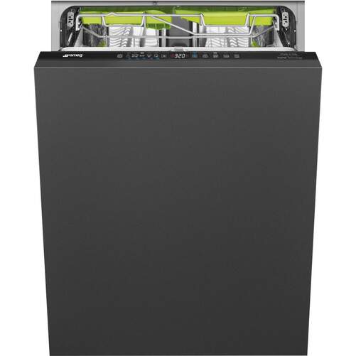 Lavavajillas Smeg ST363CL - 13 Servicios, Clase C, Tecnología Invertida, Negro, Integrable