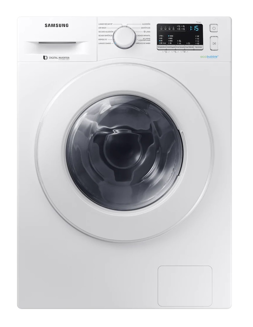 Lavadora secadora Samsung WD80M4A53IW - A, Lava 8kg, Seca 4.5kg, Inverter, EcoBubble, AirWash