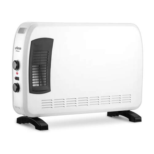 Convector Ufesa Polux 83205510 - 2000 W, 3 Potencias, Portátil, Blanco, Negro