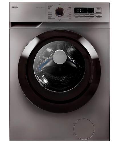 Lavadora Teka WMK40840SS - 8 Kg, 1400 rpm, 15 programas, 76 dB, Inox