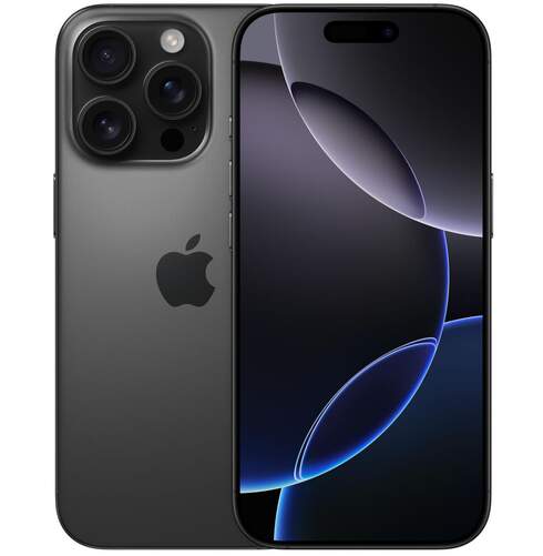 Apple iPhone 16 Pro 128 GB Black Titanium - 6,3", Neural Engine A18 Pro, Cámara 48+48+12 MP