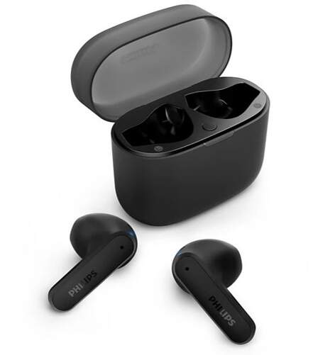 Auriculares Philips TAT2139BK/00 Negro - 21 + 7 hr autonomía, bluetooth 5.3, 20Hz-20kHz, Negro