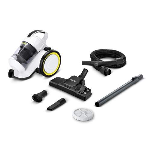 Aspirador Trineo Karcher VC3 S/B A - 700 W, 0&#39;9 L, 76 dB, Negro, Blanco, Amarillo