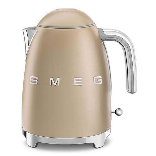 Hervidor Smeg KLF03CHMEU Champagne - 2400W, 1.7 Litros, AutoApagado, Resistencia Oculta