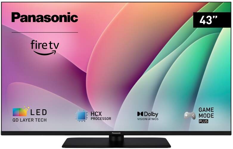 TV Panasonic 43" TV4380AEZ - 4K Ultra HD, Fire TV, LED, Alexa incorporado, HDR10+, 20 W