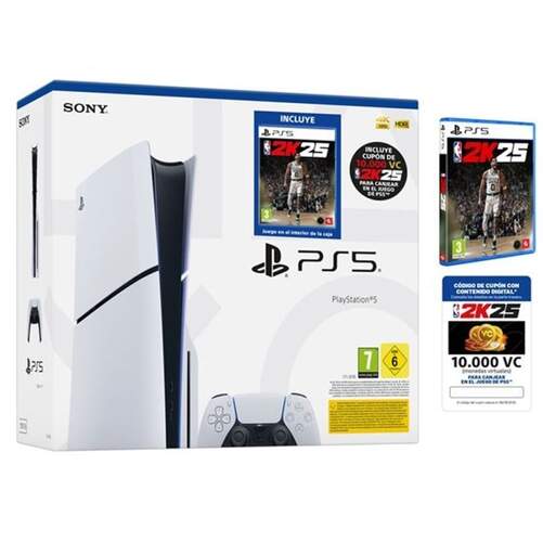 Consola Sony PlayStation 5 Slim + Juego NBA 2K25