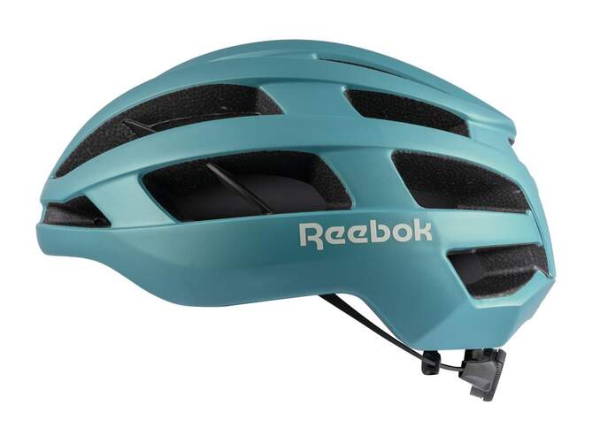 Casco Reebok Road Racing MV-100 - Talla M, Anillo de ajuste 360º, turquesa metalizado