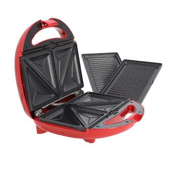 SANDWICH. KUKEN 33790 750W GRILL Y SANDWICH RED