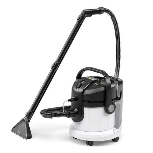 Aspirador Trineo Karcher SE4 - Lava y Seca, 3 en 1, Blanco, Negro