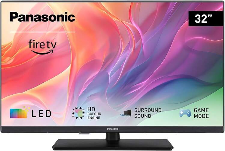 TV Panasonic 32" TV32SEEAEZ - Full HD, Fire TV, LED, Alexa incorporado, DTX Virtual X, 12 W