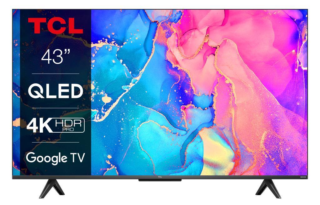 TV 43" TCL 43C631 QLED - 4K, Google TV