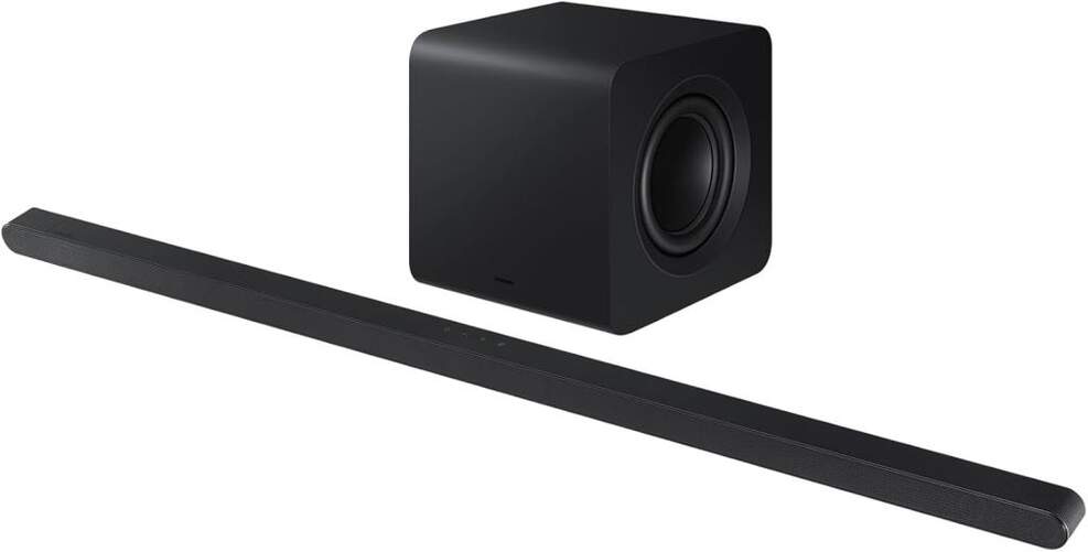 Barra sonido Samsung HWS800D/ZF Ultra Slim - Subwoofer, 3.1.2ch, Dolby Atmos, 330W, Wi-Fi, Negro