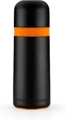 Termo BRA Efficient - Para líquidos, 0&#39;8 L, Negro, Naranja