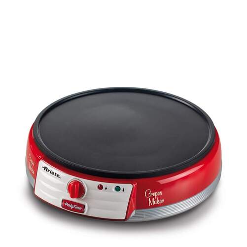 Crepera Ariete 202 Party Time - 1000 W, Rojo