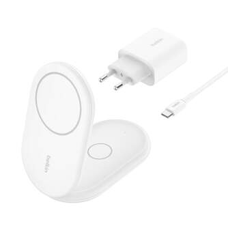 CARGADOR BELKIN QI2 15W DOS DISPOSITIVOS BLANCO