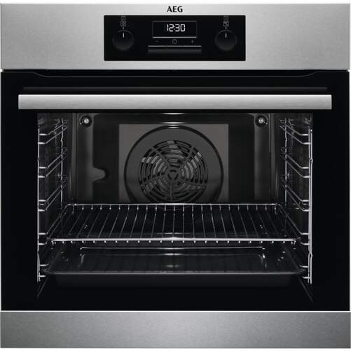 Horno AEG BESS331010M - Clase A, 72 L, Aquaclean, Integrado, Antihuellas, Inox, Negro