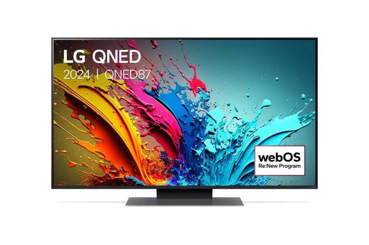 TV 50" LG 50QNED87TB - 4K Ultra HD, Quantum Dot + Nanocell Alfa 8, 120 Hz, 20 W