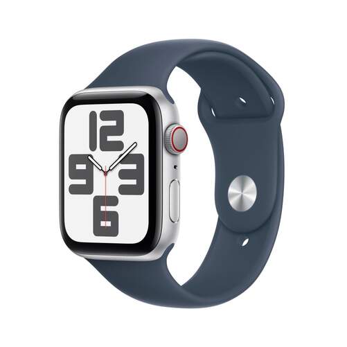 Smartwatch Apple SE MRHJ3QL/3 - 44 mm, aluminio plata, correa deportiva azul, talla M/L