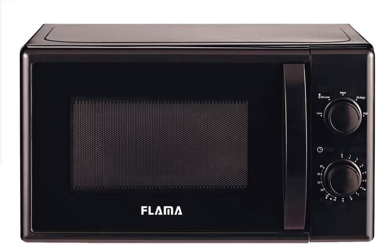 Microondas Flama 1834FL - 20 L, 700 W, Negro