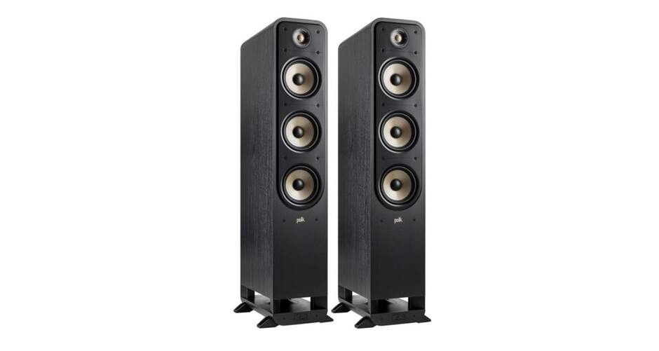 Altavoces Polk S60 Elite PKSIGS9060ELBK - Pareja de altavoces de 300 W, 36-40000 Hz, 86 dBS, negro