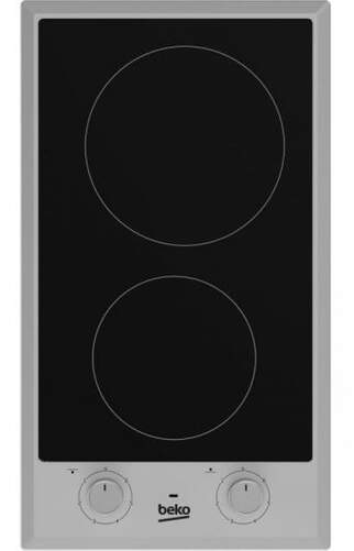 Cocina de inducción Beko HDCC32200 X - 2 zonas, 30 cm, Integrado, Negro