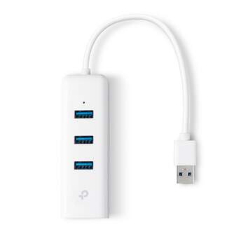 ADAPTADOR TP-LINK UE300 3xUSB 1x ETHERNET GIGABIT