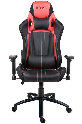 Silla Gaming Romo Murading - Base Acero, Inclinable, Roja