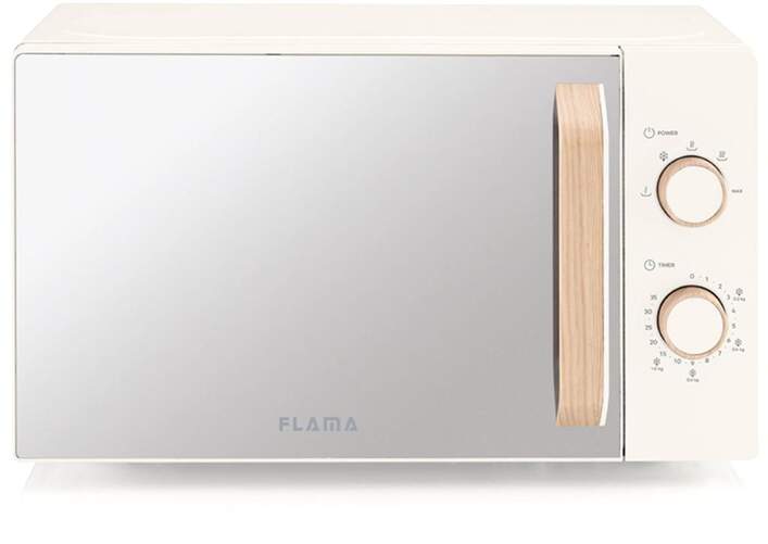 Microondas Flama 1831FL - 20L, 700W, Crema