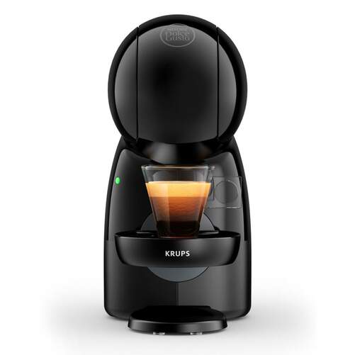 Cafetera Cápsulas Dolce Gusto Krups Piccolo XS Negra - 15 Bares, Depósito 0.8L, Ajustes Altura