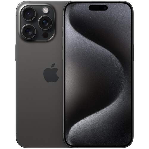 Apple iPhone 15 Pro Max 512 GB Negro Titanio - 6,7", Procesador A17 Pro, iOS 17, Cámara 48+12+12 Mpx