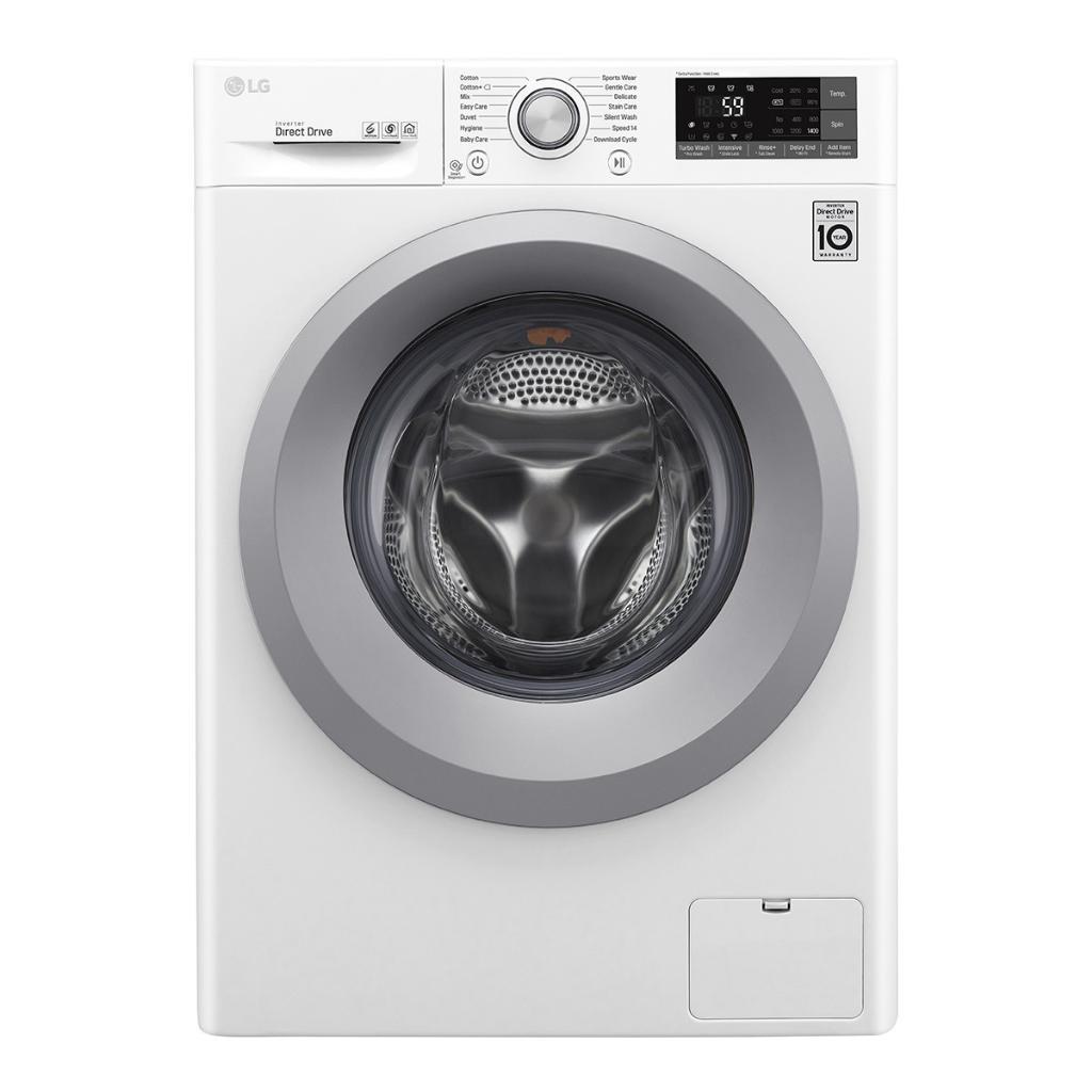 Lavadora LG F4TURBO9 - A+++ -30%, 9kg, 1400 RPM, 6 Motion, Inverter, TurboWash, 14 Progr., Wifi