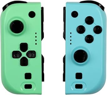 Mandos Konix Nintendo Switch - Nintendo Switch, Switch Lite y Switch OLED,Autonomía 8 h, Verde, Azul