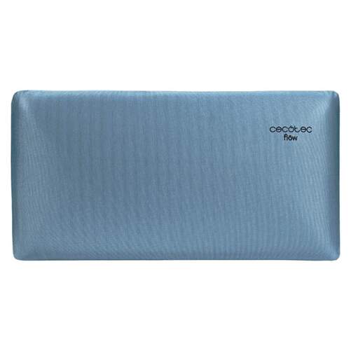 Almohada Cecotec Flow Luxury - 90 cm, firmeza media-alta, doble funda, azul