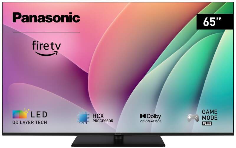 TV Panasonic 65" TV6580AEZ - 4K Ultra HD, Fire TV, LED, Alexa incorporado, HDR10+, 24 W