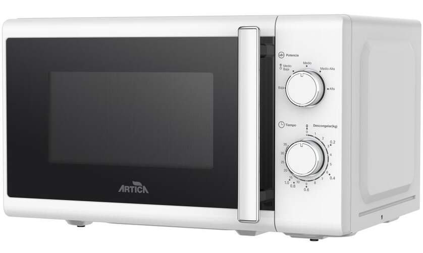 Microondas Artica AMW200W - 700W, 20 Litros, Blanco