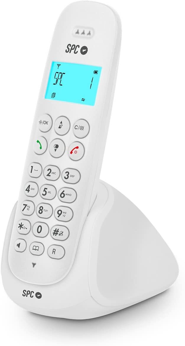 Teléfono Inalámbrico SPC Art 7310B Blanco - 20 Contactos, Identif. llamadas