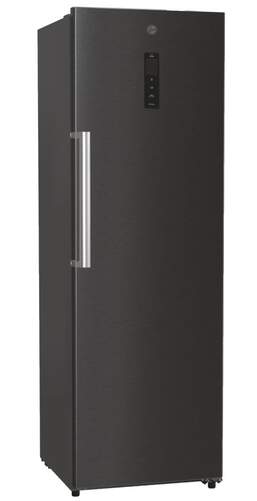 Congelador Vertical Hoover HL 1854 DX - Clase E, 185x60cm, NoFrost, 274 Litros, Inox Negro