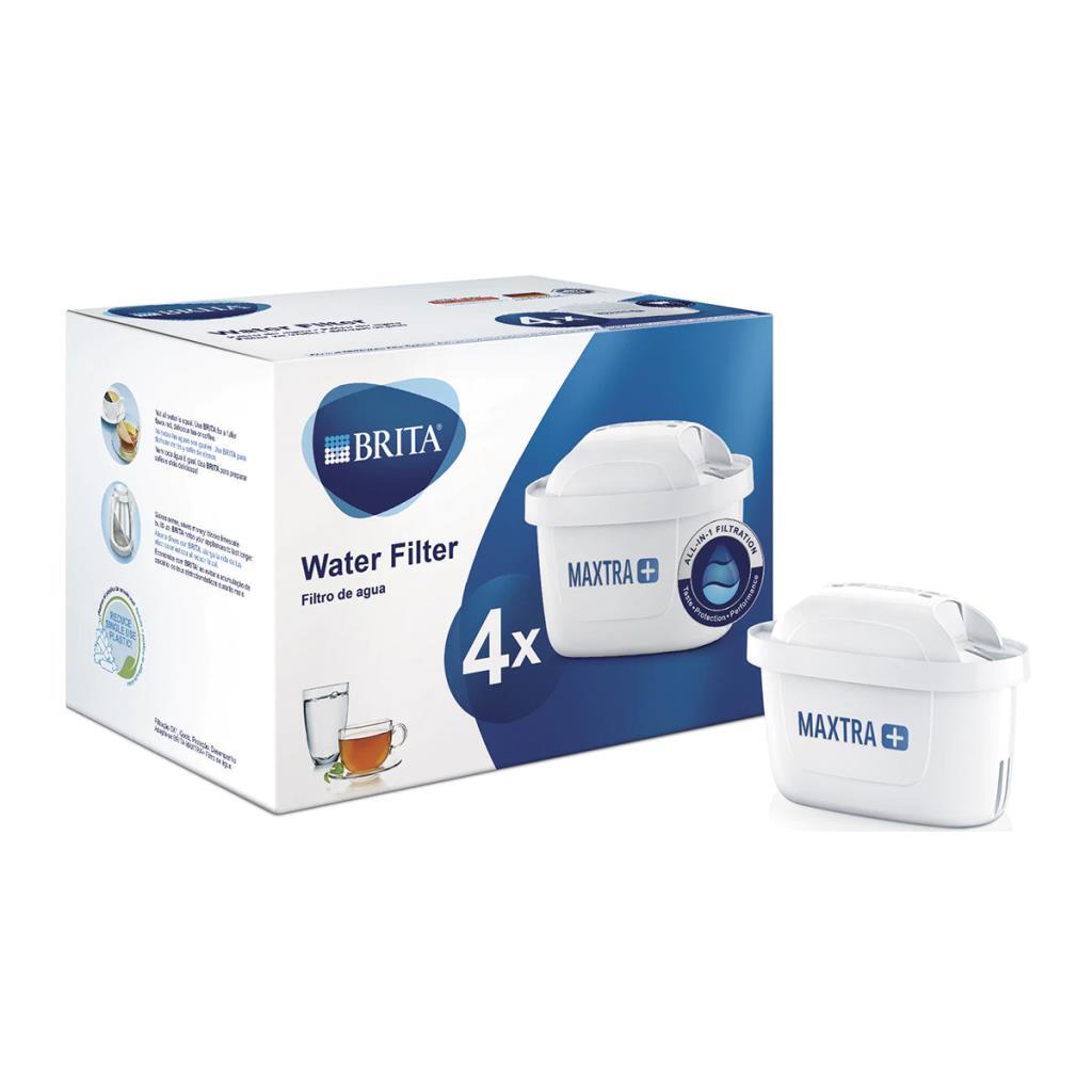 Pack 4x Recambio Jarra Brita Maxtra+ - Filtrado MicroFlow Carbón Activo,