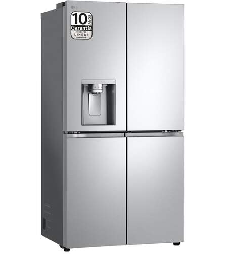 Frigorífico Americano LG GMJ960MBJE - Clase E, 638 L, 180x92 cm, 4 puertas, dispensador agua, Inox