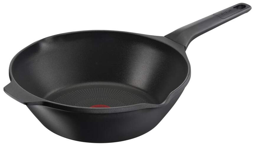 Sarten Tefal Robusto E24919  Wok - Wok, 28 cm, Titanio, Negro