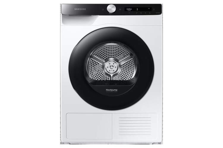 Secadora Bomba Calor Samsung DV90T5240AE  - Clase A+++, secado inteligente, 9 kg, 63 dB, blanco