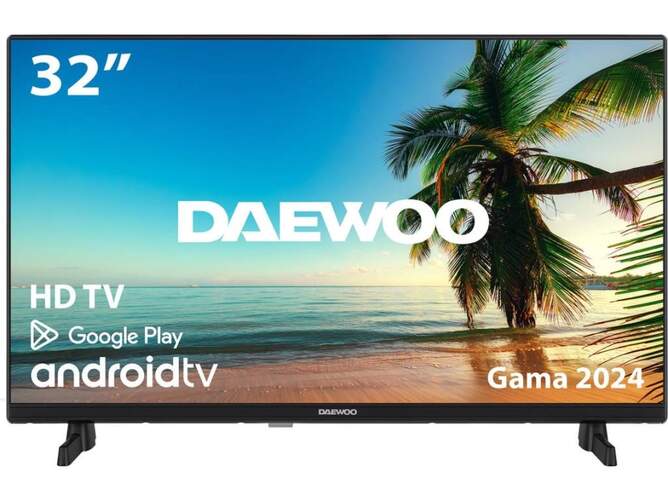 TV Daewoo 32" LED 32DM64HA - HD, Android TV, HDR