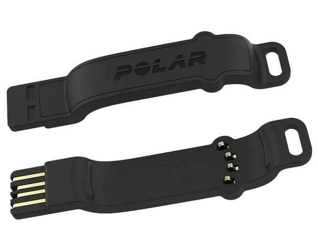 Adaptador de carga USB Polar Unite USB - Recarga smartwatch Polar Unite, sincroniza datos, Negro