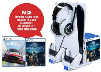 KIT NACON PS5 SOPORTE  JGO WRC10 JGO STEELRISINGS