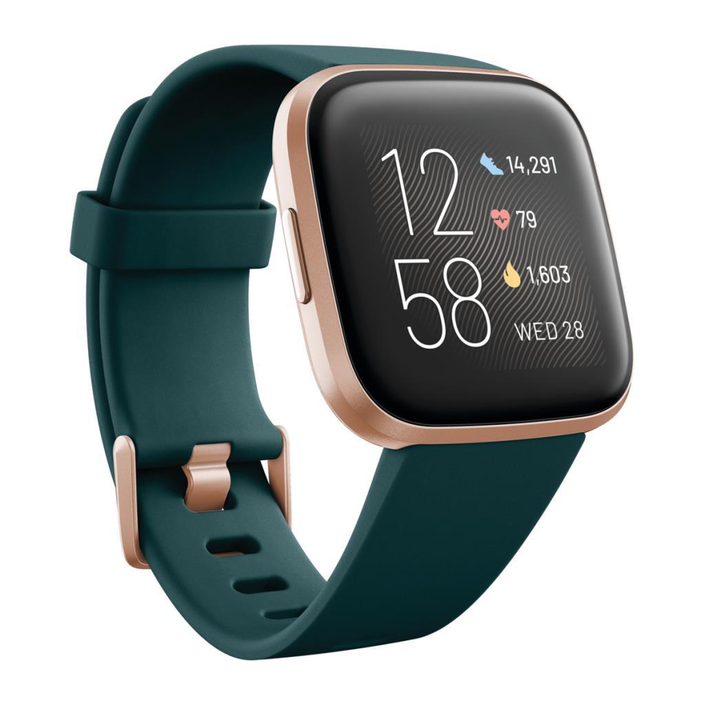 Smartwatch Fitbit Versa 2 Esmeralda - Acelerómetro, Ritmo Cardiaco