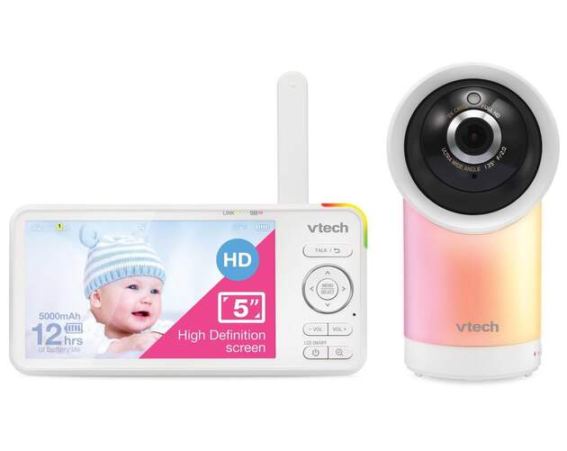 Vigila Bebés VTech RM5766HD - Pantalla 5", cámara motorizada, Wi-Fi, autonomía 12 horas