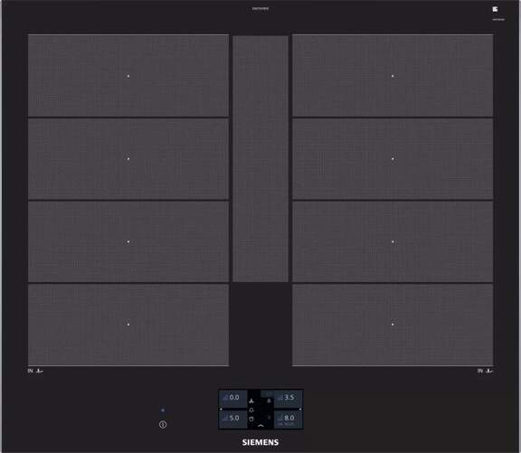 Placa Inducción Siemens EX675JYW1E - 60cm, 2 Zonas Flex, 7400W, TFT, 17 Potencias, Home Connect