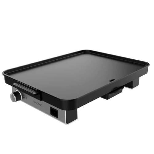 Plancha de asar Cecotec Magnet 1800 01750 - 1800 W, Eevestimiento Teflón, Inox, Negro