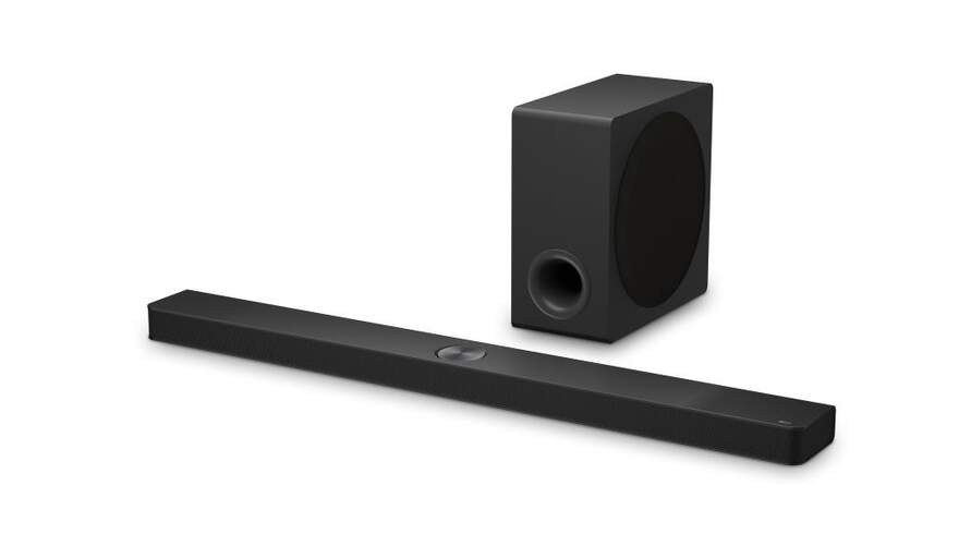 Barra de sonido LG S90TY 5.1.3 - 570 W, Dolby Atmos DTSX, Subwoofer, HDR, Negro